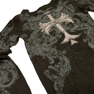 Women’s Trendy Black Embellished T-shirt sz 6-8